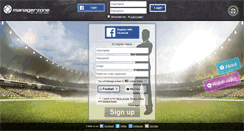 Desktop Screenshot of managerzone.com